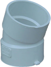 PVC Pipe Sewer And Drain 22-1/2-Degree Elbow, 4-In.