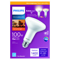 Philips BR30 E26 (Medium) LED Bulb Soft White 100 W 1 pk