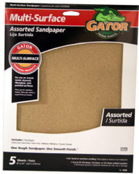 Sandpaper, Super Fine 320-Grit, 9 x 11-In., 5-Ct.