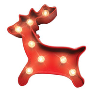 Led Deer Table Red