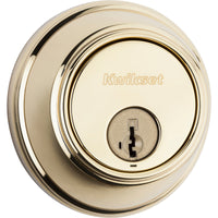 Kwikset Signature Series Polished Brass Metal Deadbolt