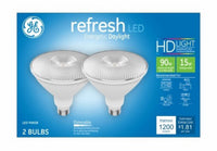 GE Lighting 45272 15 Watt E26 PAR38 Daylight LED Dimmable Refresh HD Light Bulbs 2 Count