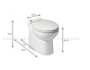 Saniflo SaniCompact 1-Piece 1.28/1 GPF Dual Flush Elongated Toilet in White