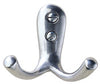 iDesign 2 in. H X 2.25 in. W X 2.25 in. L Chrome Silver Double Robe Hook