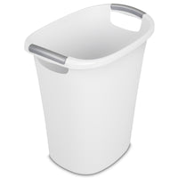 Sterilite 10638006 15.75" X 11" X 16.25" 6 Gallon White Ultra Wastebasket (Pack of 6)