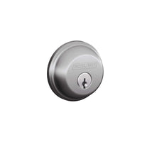 Schlage B-Series Satin Chrome Brass Single Cylinder Deadbolt