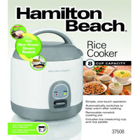 Hamilton Beach White 8 cups Programmable Rice Cooker