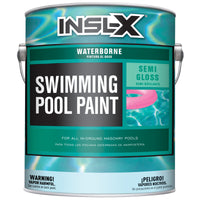 Insl-x Semi-Gloss White Water-Based Acrylic Pool Paint 1 gal.