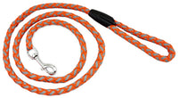 Dog Lead Leash, Orange Reflective, 6-Ft.