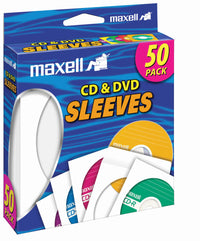 Maxell 190135 Cd400 50 Pack Cd Sleeves