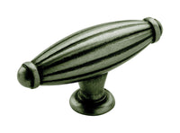 Amerock  Allison  Oblong  Cabinet Knob  2-5/8 in. Dia. 1-5/16 in. Weathered Nickel  1 pk