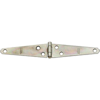 National Hardware 4 in. L Zinc-Plated Light Strap Hinge (Pack of 10)