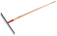 Razor-Back 66.25 in. 16 Tine Steel Level Rake Wood Handle