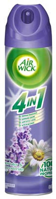 Air Wick 4in1 Lavender and Chamomile Scent Air Freshener Spray 8 oz. Liquid (Pack of 12)