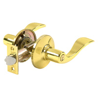 Tell Finishing Touches Niagara Bright Brass Entry Lever 1-3/4 in.