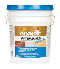 Olympic  WaterGuard  Low Luster  Clear  Water-Based  Multi-Surface Waterproofer  5 gal.