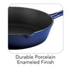 10 in Enameled Cast-Iron Series 1000 Skillet - Gradated Cobalt