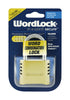 Wordlock 3-3/4 in. H X 1-5/16 in. W X 5-7/8 in. L Brass 4-Dial Combination Padlock