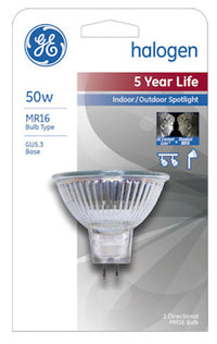 GE 50 W MR16 Floodlight Halogen Bulb 850 lm Warm White 1 pk