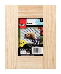 Plaid Natural Brown Wood Picture Frame 0.45 in. H x 7-3/4 in. W (Pack of 3)