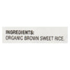 Lundberg Family Farms Organic Brown Sweet Rice - Single Bulk Item - 25LB