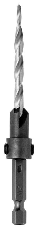 Irwin  3/16 in. Dia. High Speed Steel  Countersink  1 pc.