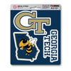 Georgia Tech 3 Piece Decal Sticker Set