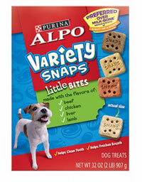 Dog Treats, Alpo Snaps Little Bites, 32-oz. (Pack of 4)