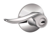 Schlage F51AVSAC625 Bright Chrome Sacramento Lever Keyed Entry Lock