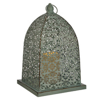 Paradise Lighting Metal Flameless Lantern Aqua