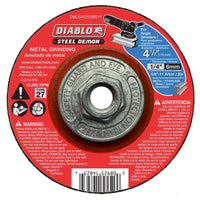 Diablo Steel Demon 4-1/2 in. D X 5/8-11 in. S Steel Metal Grinding Disc 1 pc