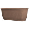 Bloem Colonnade 7 in. H X 24 in. W Wood-Resin Window Box Dark Earth