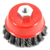 Forney  M10 x 1.25 in.  x 2.75 in. Dia. Coarse  Cup Brush  Steel  1 pc.