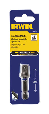 Irwin  2 in. L x 3/8 in. drive  Ball  Impact Socket Adapter  1 pc.