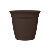 HC Companies 14.5 in. H X 16 in. D Plastic Eclipse Planter Black