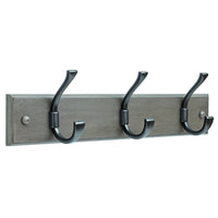 Ruavista Hook Rail, Dark Pewter Iron, 18-In.