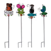 Meadow Creek Assorted Glass/Iron 32.28 in. H Welcome Outdoor Garden Stake (Pack of 12)