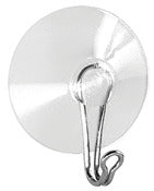 Interdesign 02400 Small Clear Zia Suction Hook 3 Count