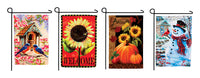 Meadow Creek Seasons Garden Flag Set 42 in. H x 15 in. W (Pack of 6)