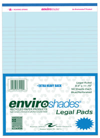 Roaring Spring Paper Company 74120 8.5 X 11.75 Pastel Blue Paper Legal Pad