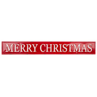 Celebrations Enamel Merry Christmas Sign Christmas Decoration Red/White Iron 1 pk (Pack of 4)