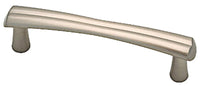 Cabinet Pull, Notched Satin Nickel, 3-In.