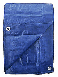 Polyethylene Tarp, Blue, 10 x 20-Ft.