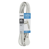 Prime SnugPlug Indoor 10 ft. L White Extension Cord 16/3 SPT-2