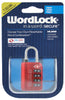 Wordlock .77 in.   H X 2 in.   W X 1-1/4 in.   L Metal 4-Dial Combination Luggage Lock (Pack of 6)