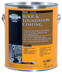 Black Jack Gloss Black Asphalt Roof And Foundation Coating 1 gal. (Pack of 6)