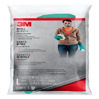 3M Nitrile Gloves L Green 1 pk