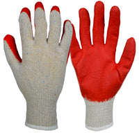 Latex-Coated Gloves, Knit Shell, Men's Large, 3-Pk. (Pack of 12)