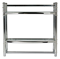 Zenith 20 in. H X 21 in. W X 8.5 in. D Silver Steel Wall Mount Shelf