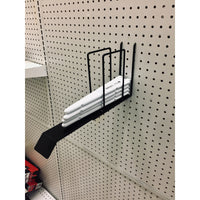 Wiremasters 8-23/32 in. H x 2-1/4 in. W x 14-27/32 in. L Black Shelf Bracket Holder Metal